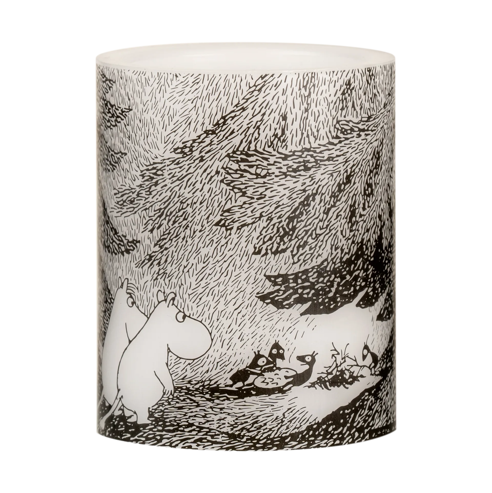 Mumin blockljus LED 12,5 cm, Under the trees Muurla