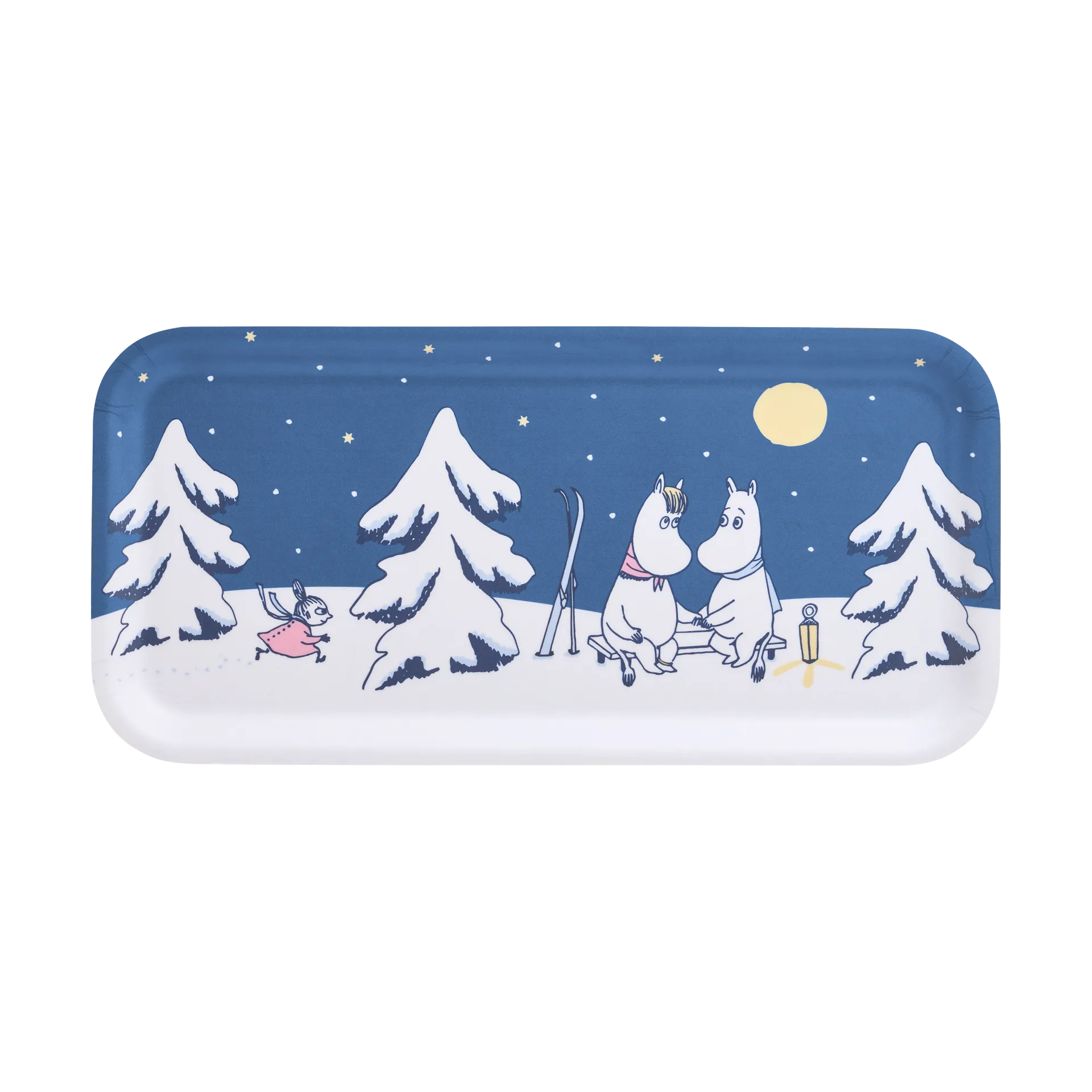 Mumin bricka 13x27 cm, Starry night Muurla