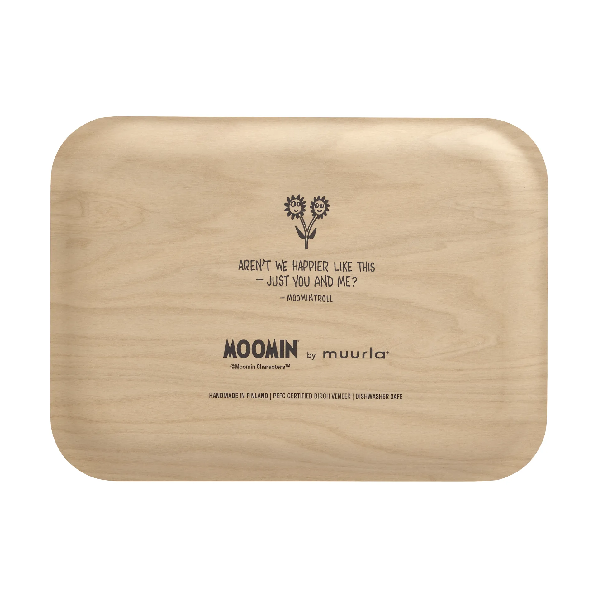 Mumin bricka 20x27 cm, Flowers Muurla