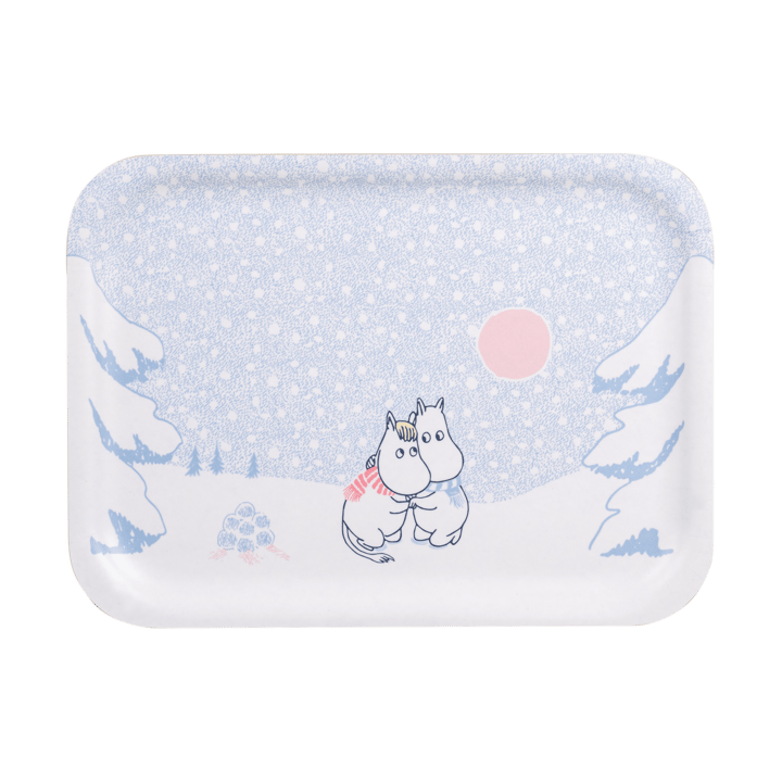 Mumin bricka 20x27 cm, Let it snow Muurla