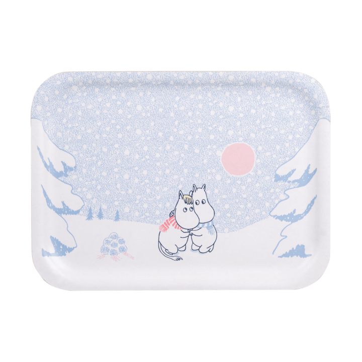 Mumin bricka 20x27 cm - Let it snow - Muurla