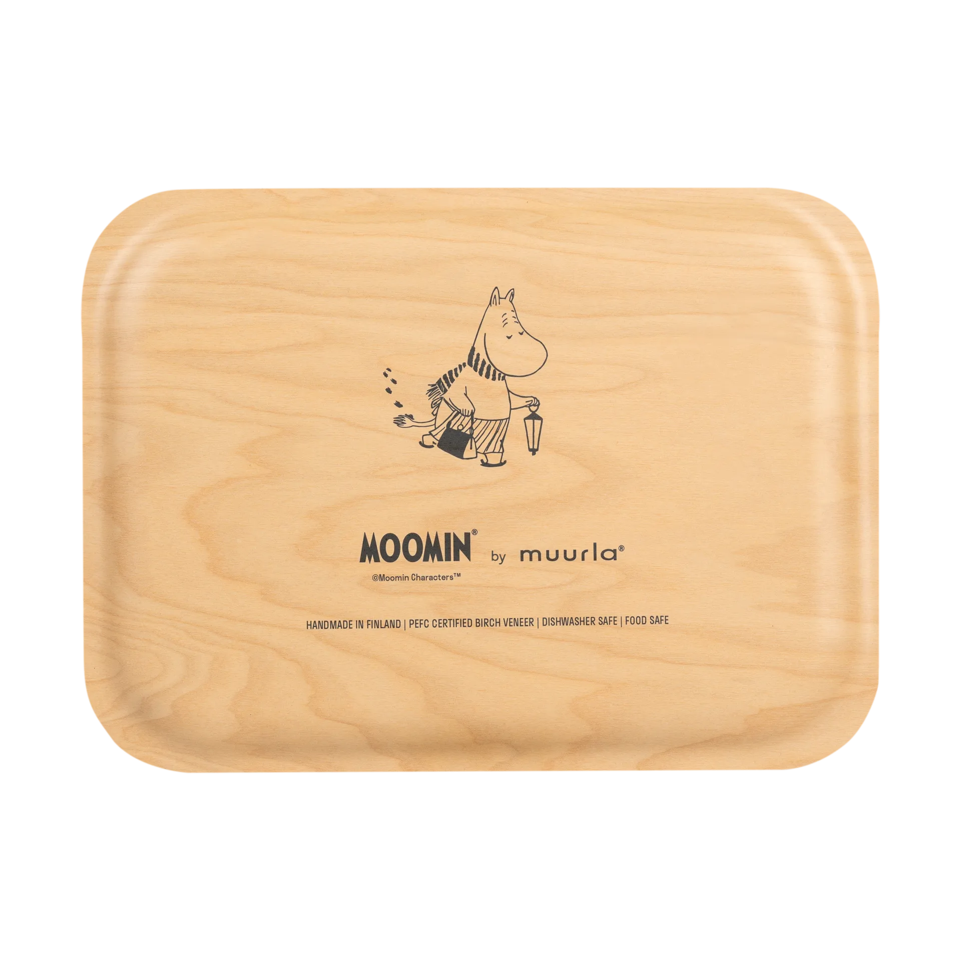 Mumin bricka 20x27 cm, Let it snow Muurla