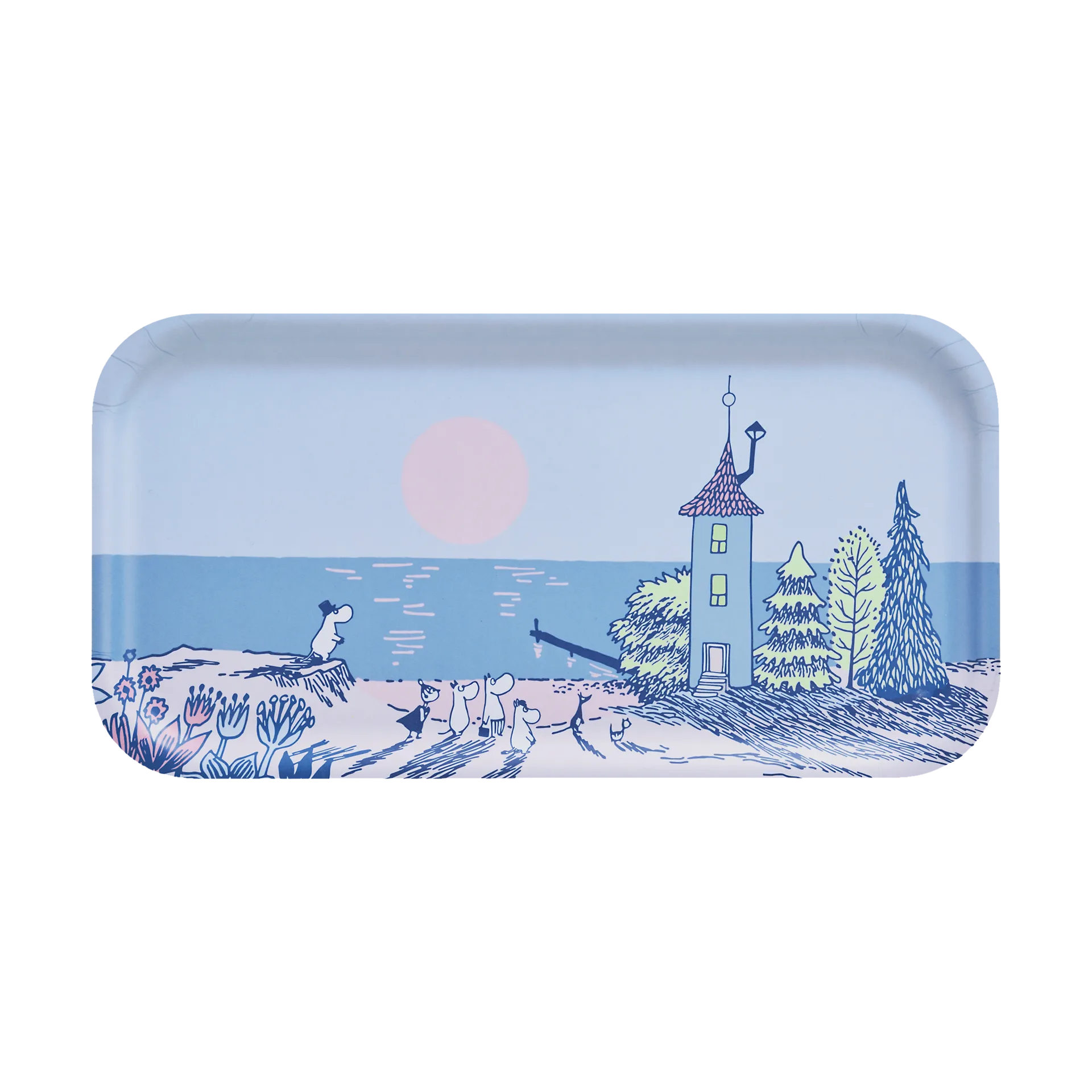 Mumin bricka 22x43 cm, Sunset Muurla
