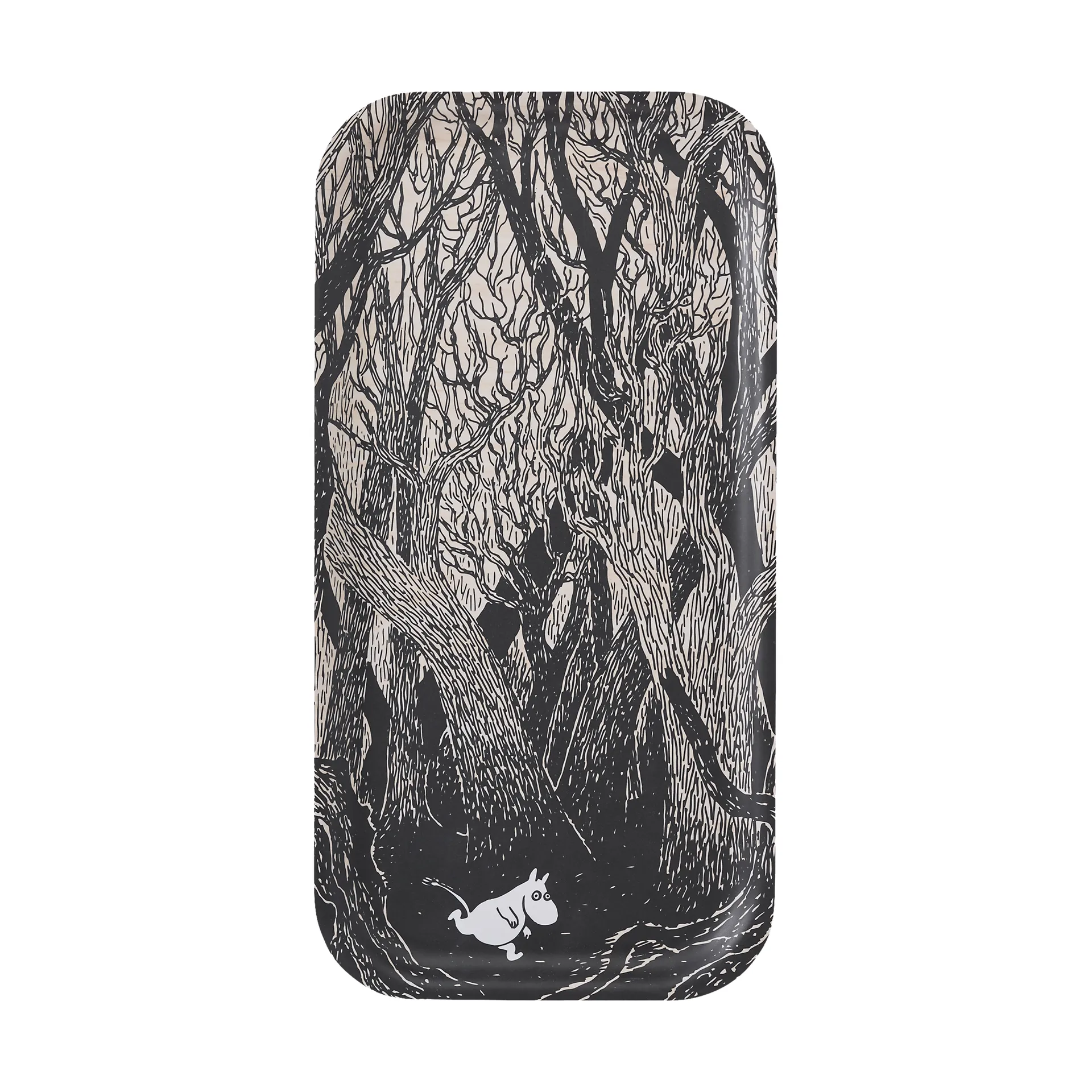 Mumin bricka 22x43 cm, The rush Muurla