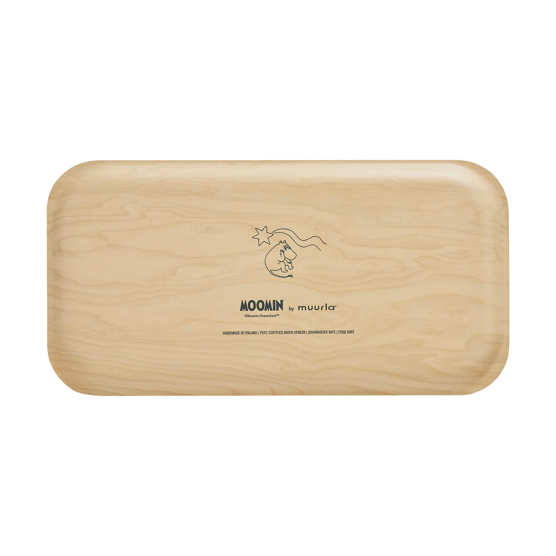 Mumin bricka 22x43 cm, The rush Muurla