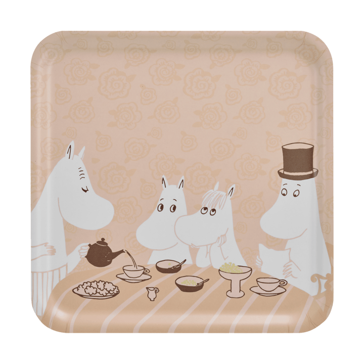 Mumin bricka 33x33 cm, Coffee time Muurla