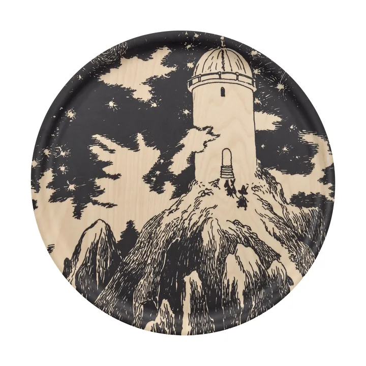 Mumin bricka Ø40 cm - Observatory - Muurla