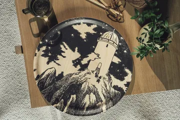 Mumin bricka Ø40 cm - Observatory - Muurla