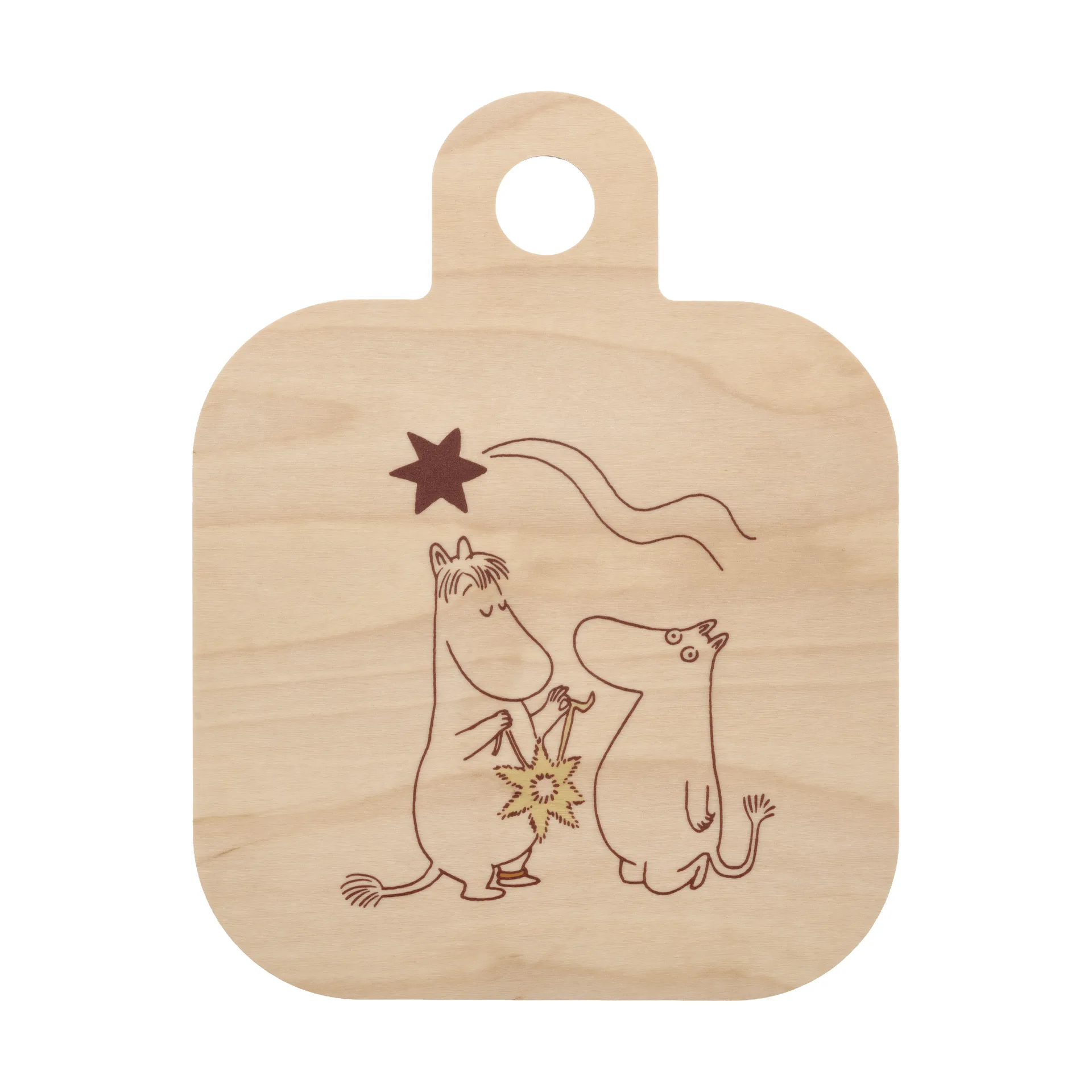 Mumin Chop & Serve skärbräda 25x32 cm, Comet Muurla