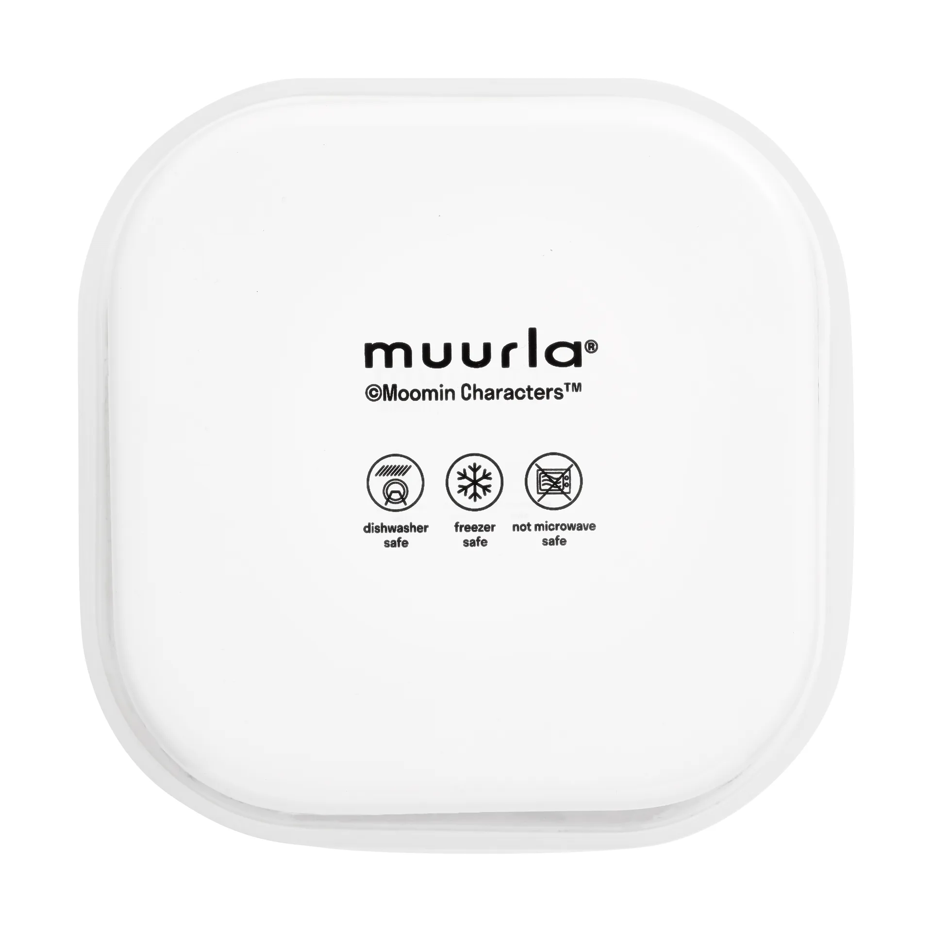 Mumin emaljburk med lock 0,67 L, Joyfull Apples-röd Muurla