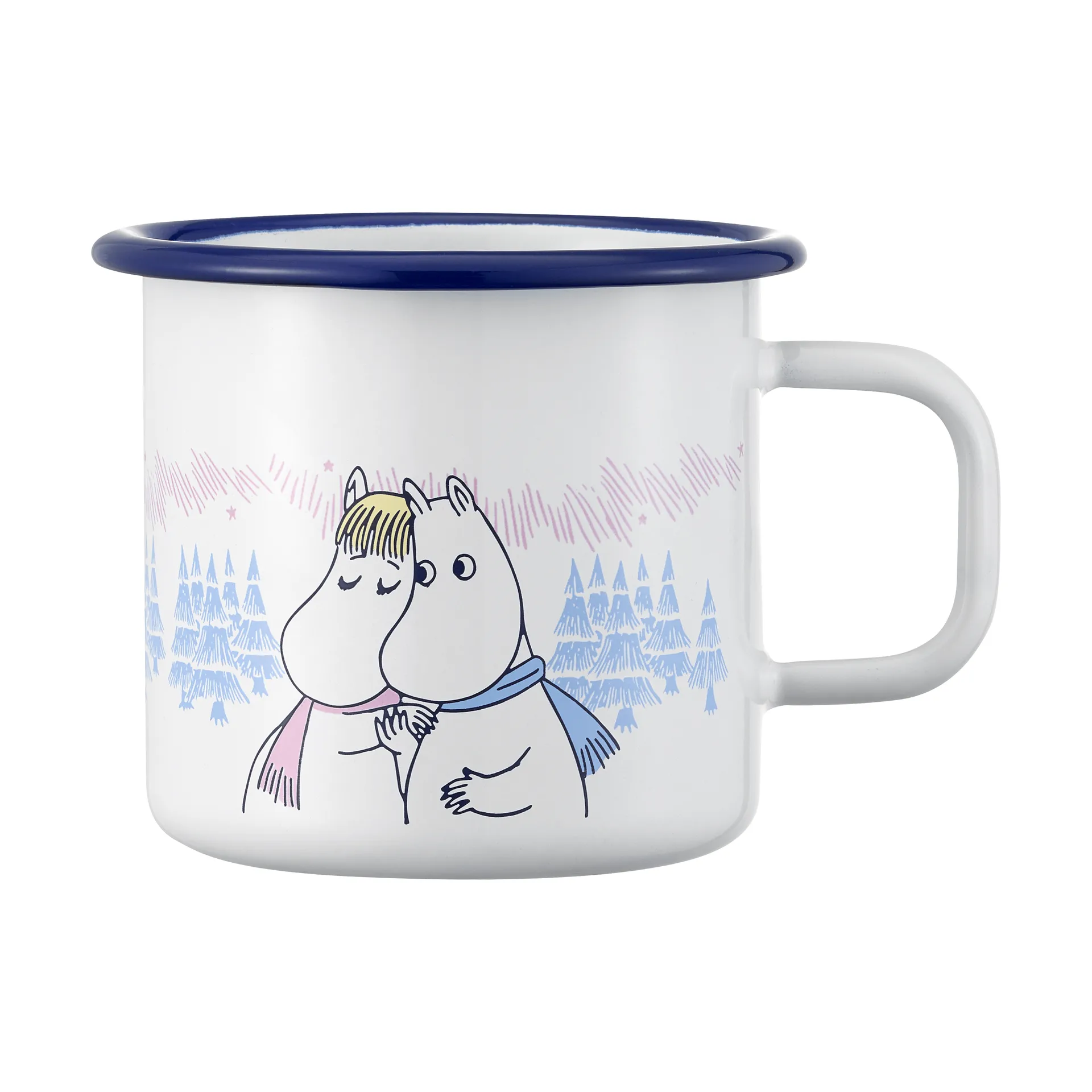 Muurla Mumin emaljmugg 37 cl Frosty Day