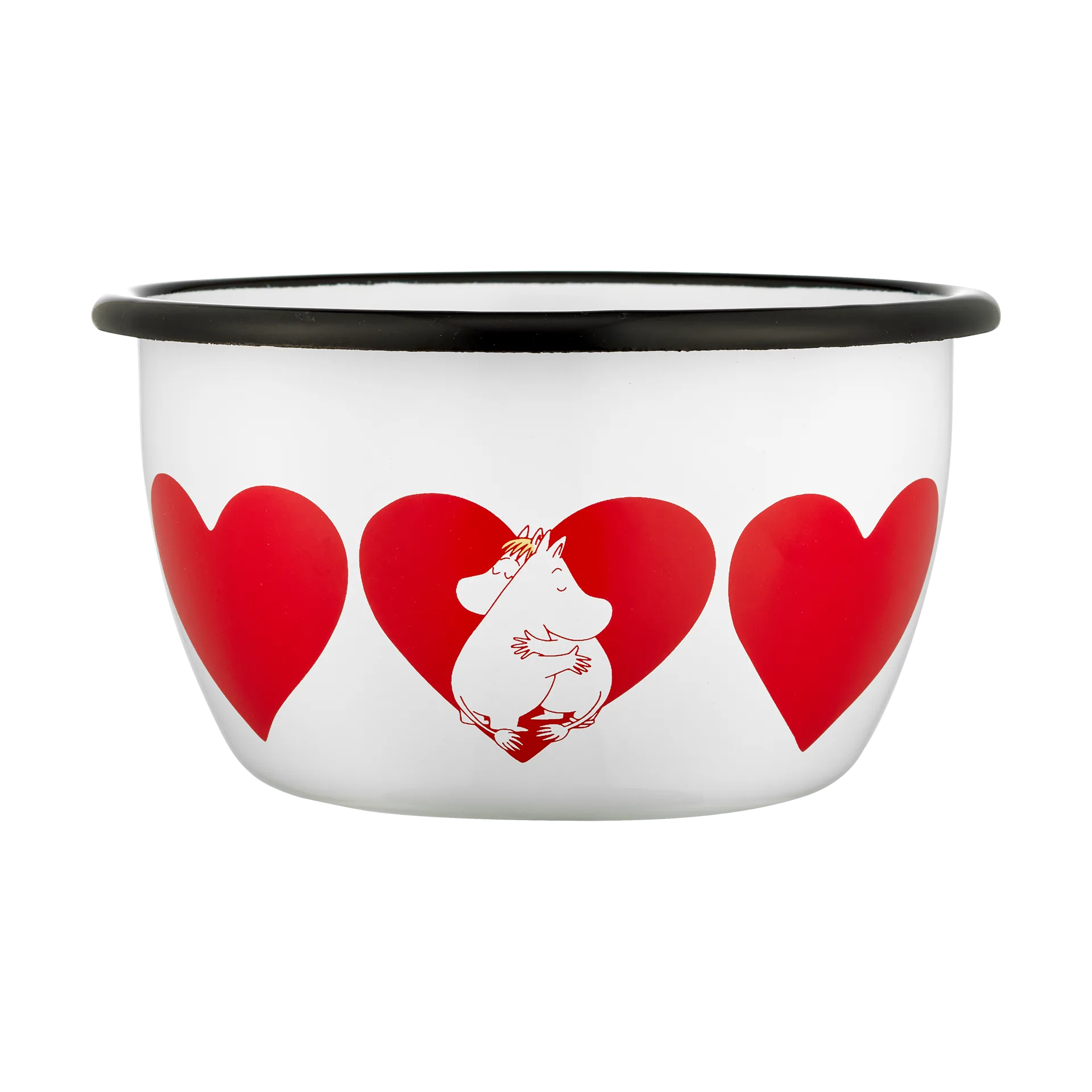 Mumin emaljskål 60 cl, Heart Muurla