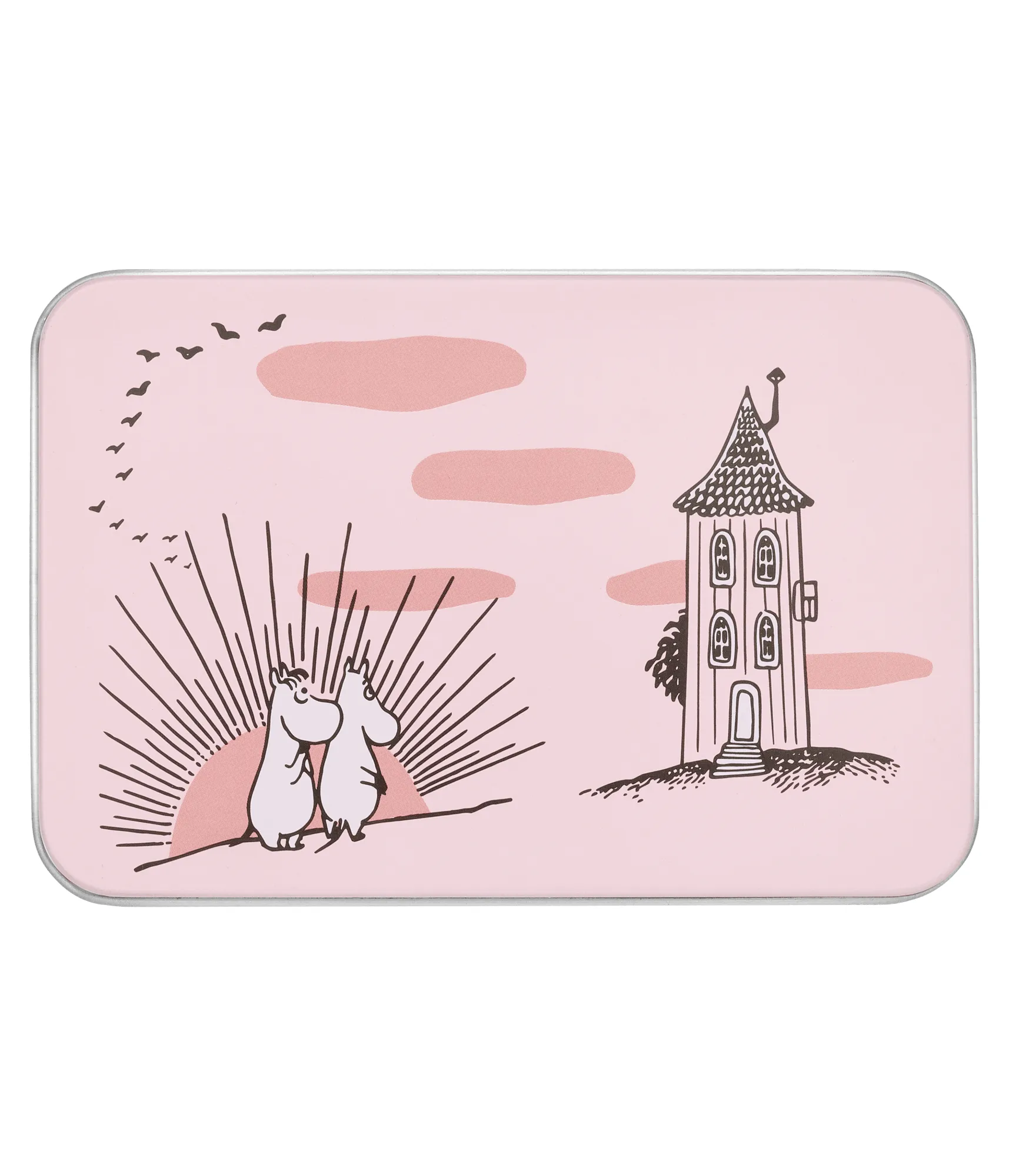 Mumin Friendship plåtburk, Friendship, 12x8x9 cm Muurla