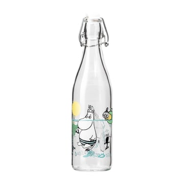 Läs mer om Muurla Mumin glasflaska 0,5 l Fun in the water