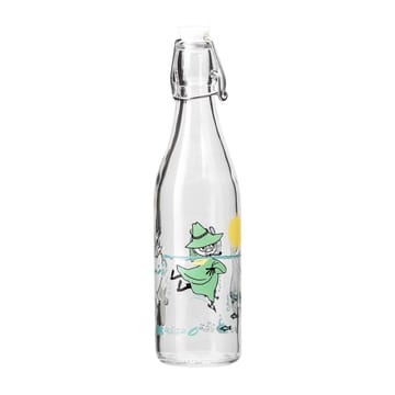 Mumin glasflaska 0,5 l - Fun in the water - Muurla