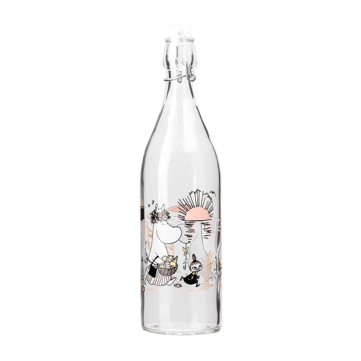 Mumin glasflaska 1 l - The Beach - Muurla