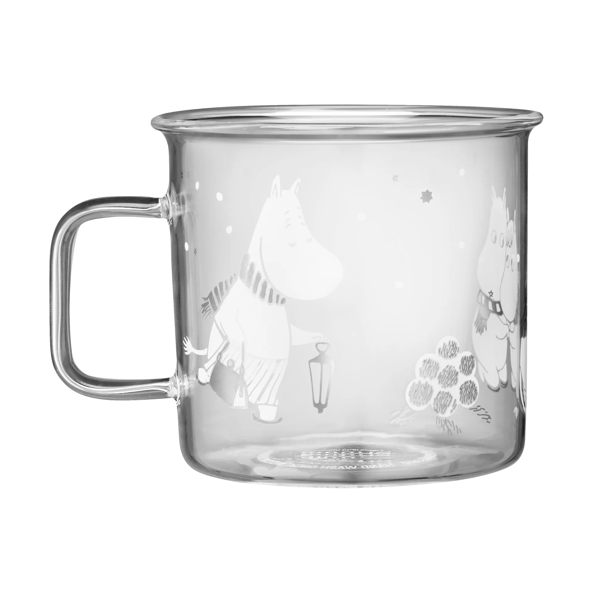Mumin glasmugg 35 cl, Let it snow Muurla