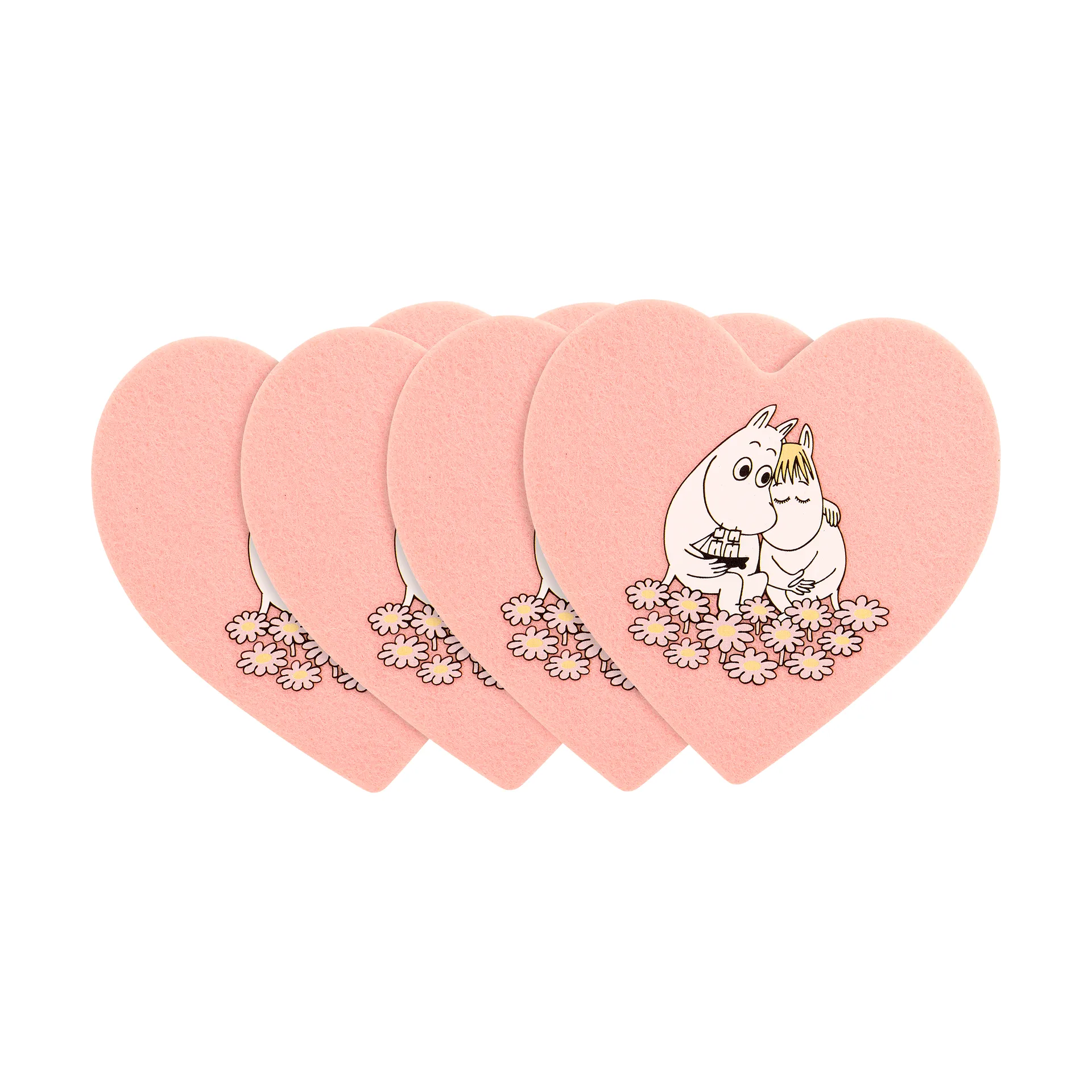 Mumin glasunderlägg 4-pack, Together Muurla