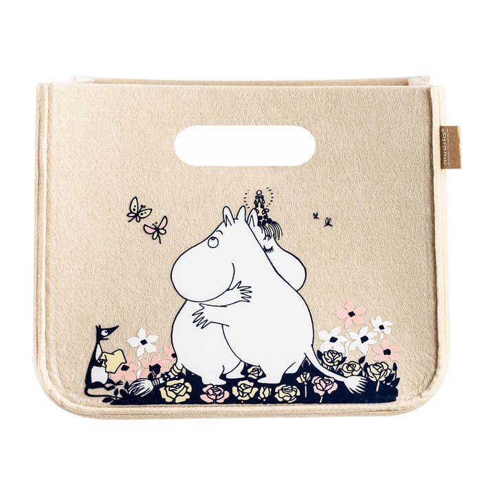 Mumin Hug förvaringskorg 26x26 cm, Beige Muurla