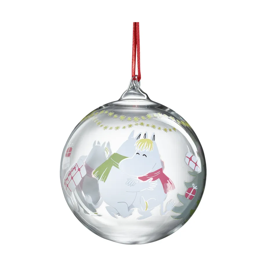 Alternativ bild 0 för Muurla - Mumin julkula 9 cm trevlig helg