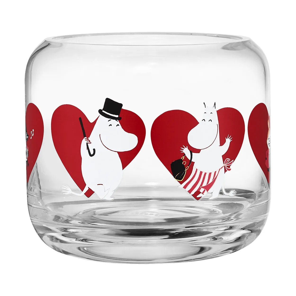 Muurla Mumin ljuslykta Ø9x8 cm Heart