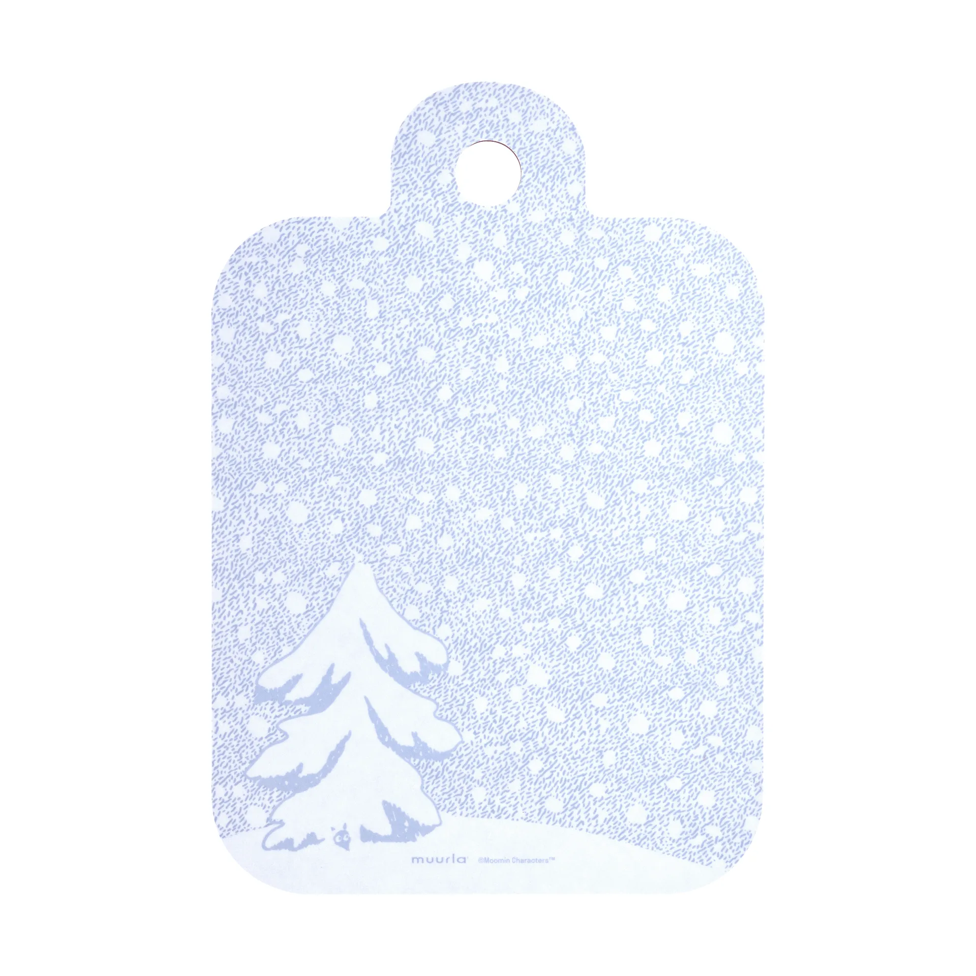 Mumin skärbräda 21x31 cm, Let it snow Muurla