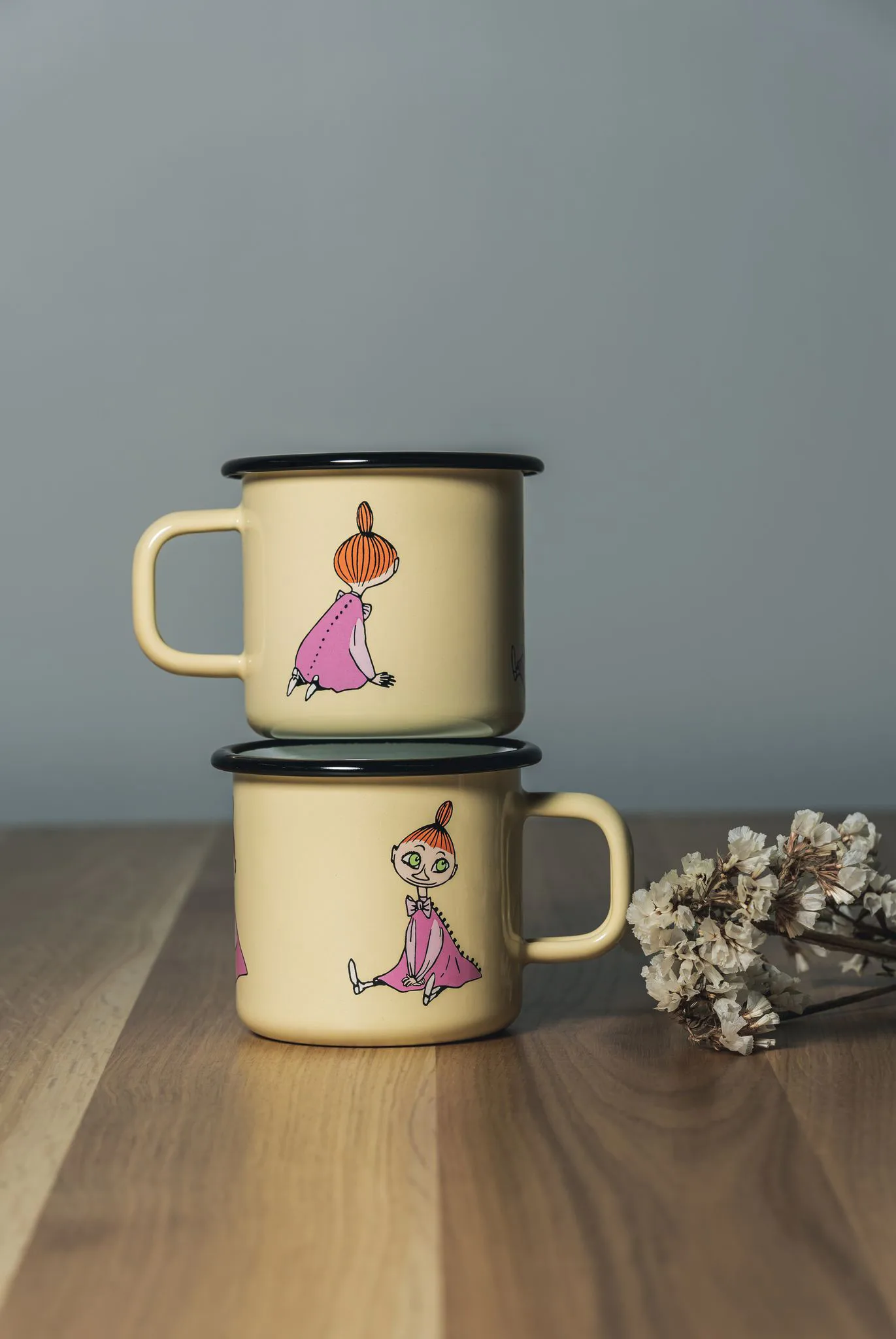 Mymble Retro emaljmugg 37 cl, Yellow Muurla