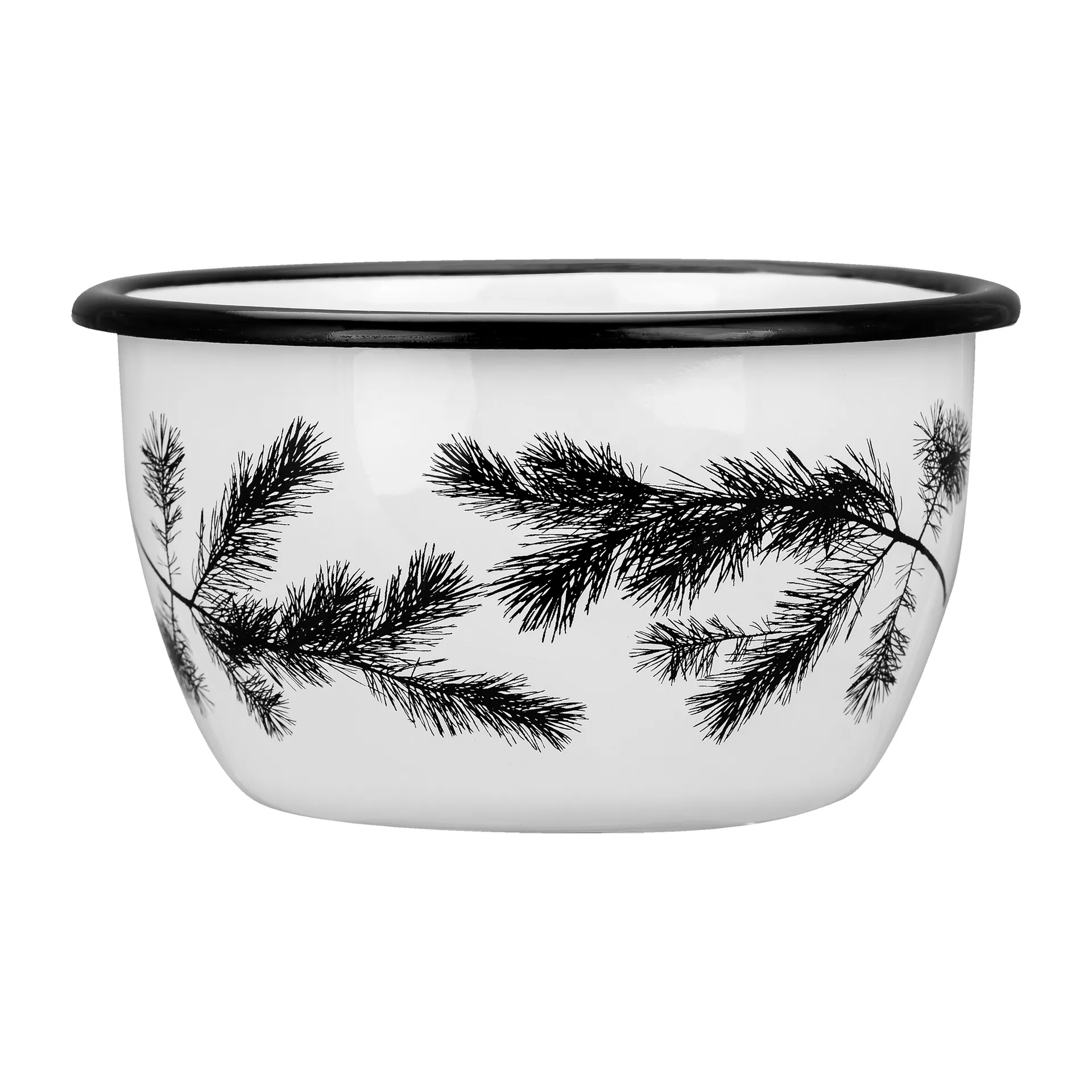 Nordic The Pine emaljskål 60 cl, White Muurla