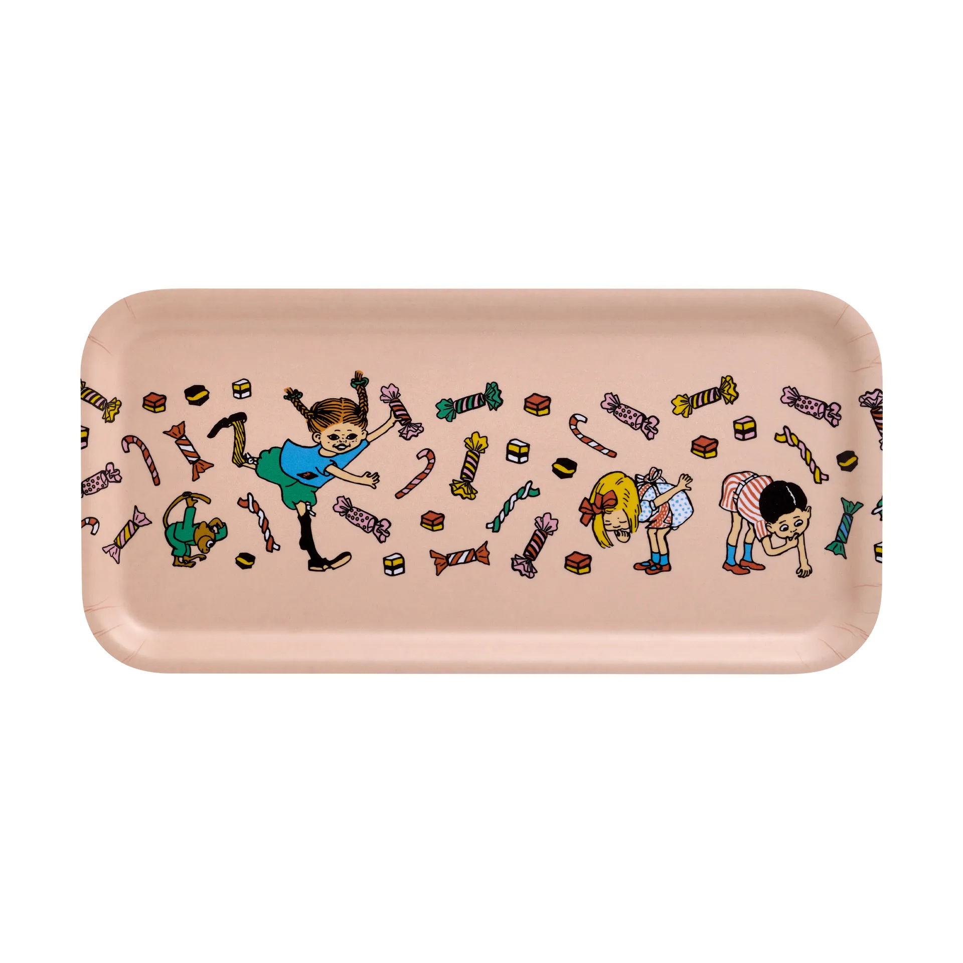 Pippi bricka 13x27 cm, Candy Muurla