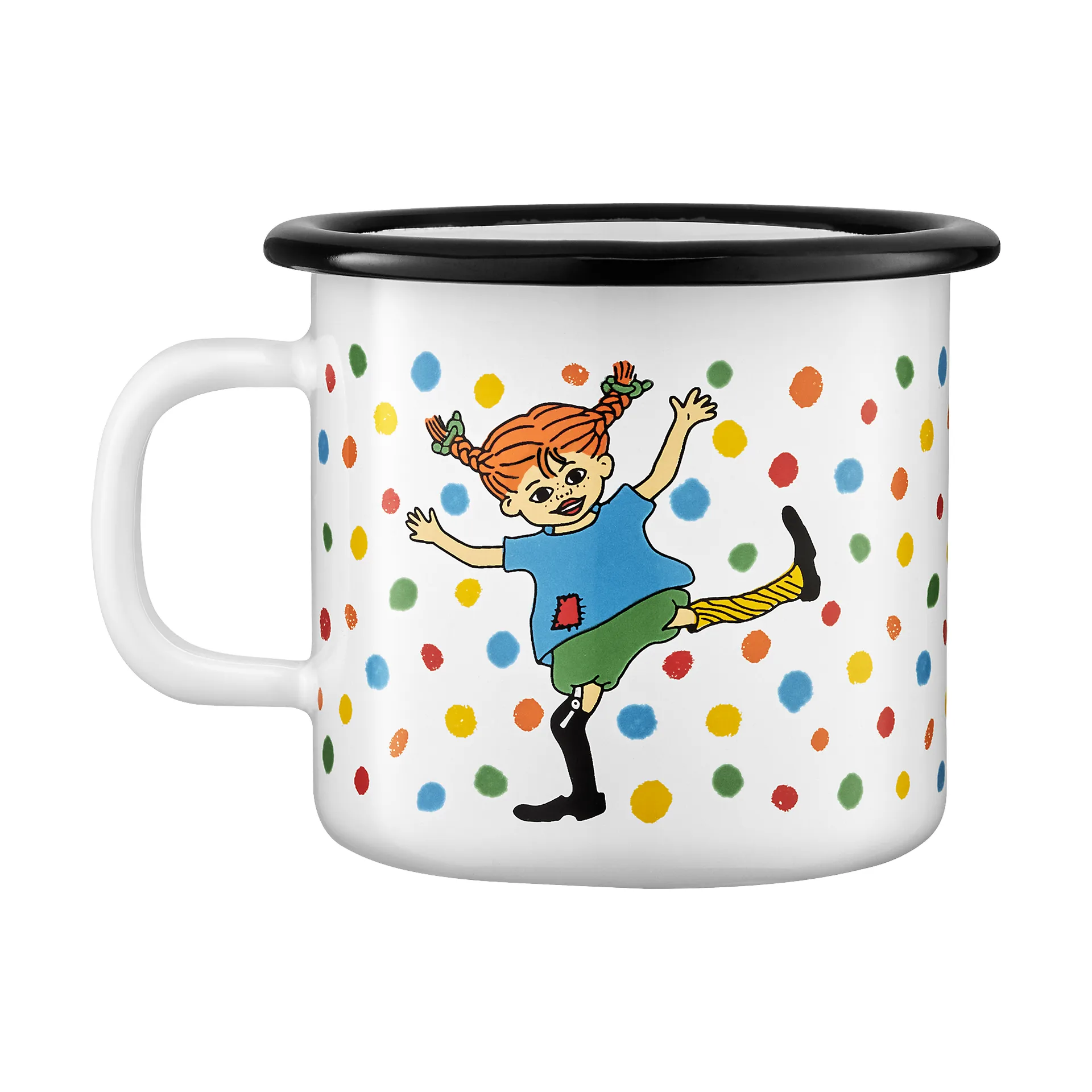 Pippi emaljmugg 2,5 dl, Hoppsansa Muurla