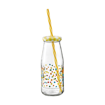 Pippi flaska med lock och sugrör 4,5 dl - Hoppsansa - Muurla