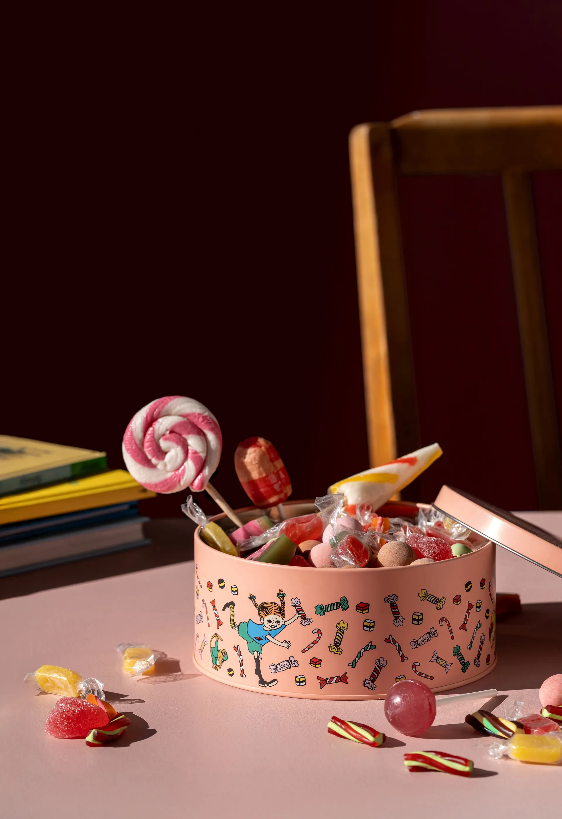 Pippi förvaringsburk med lock Ø15 cm, Candy Muurla