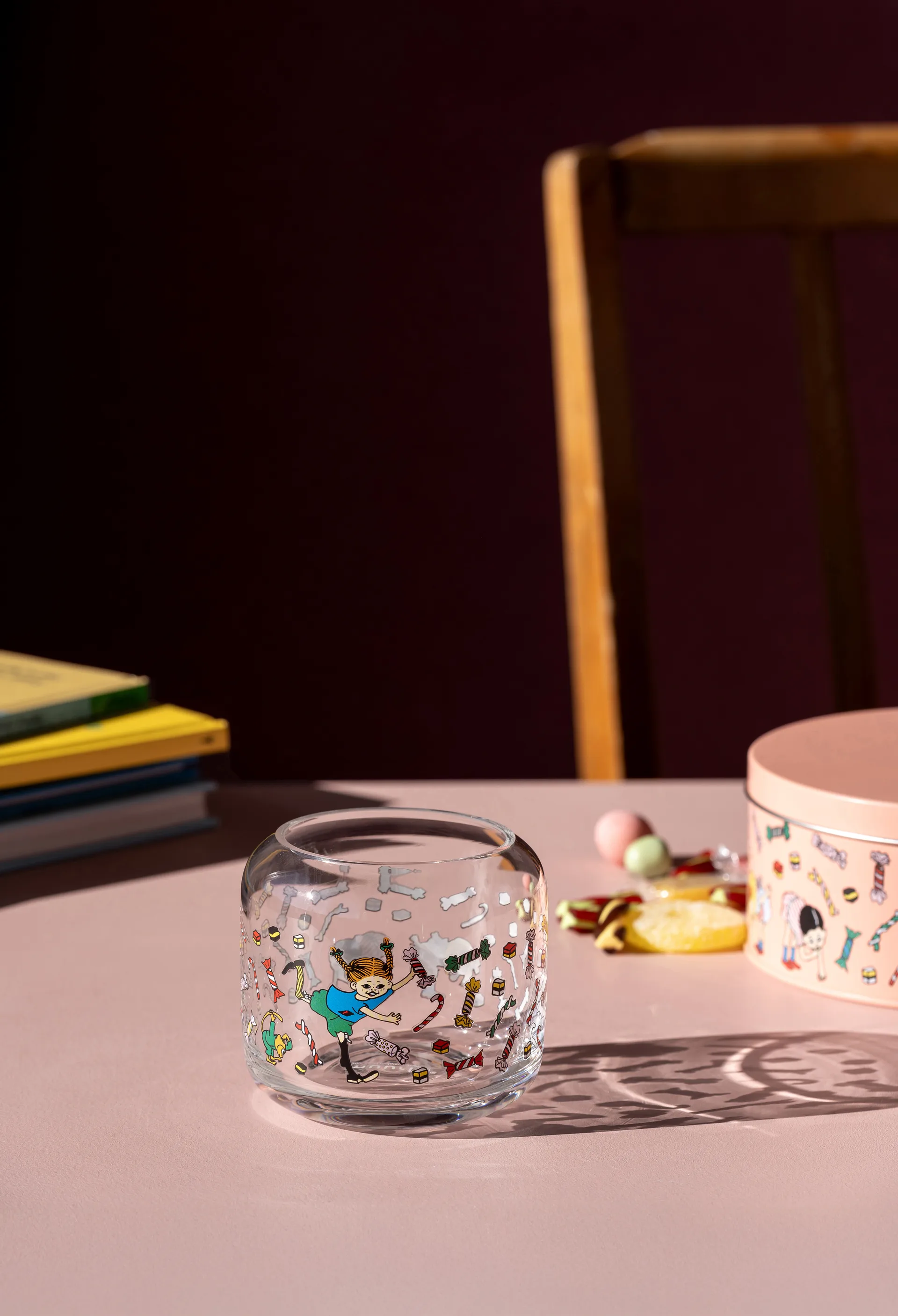 Pippi ljuslykta Ø9x8 cm, Candy Muurla