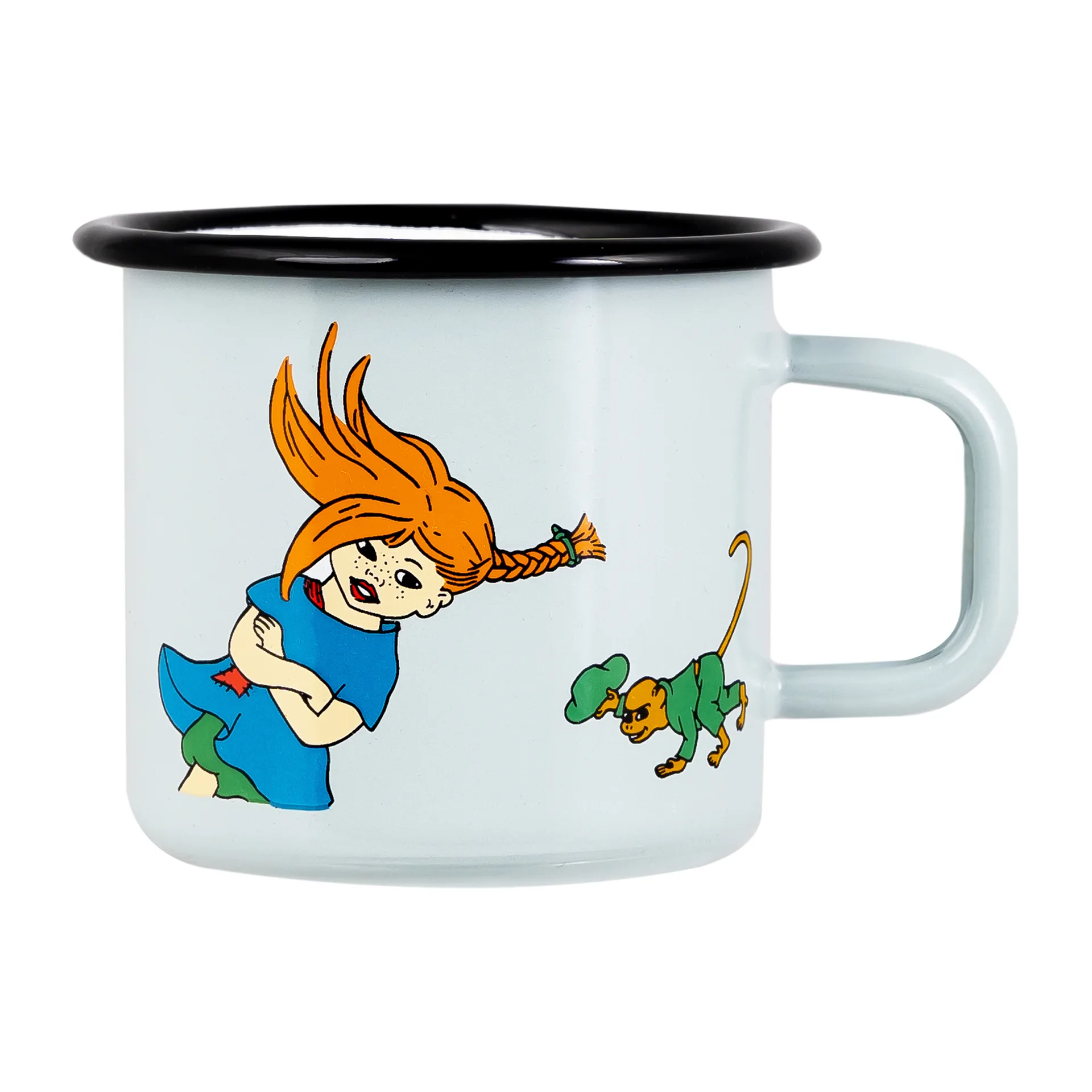 Pippi The Strongest Girl emaljmugg 37 cl, Multi Muurla