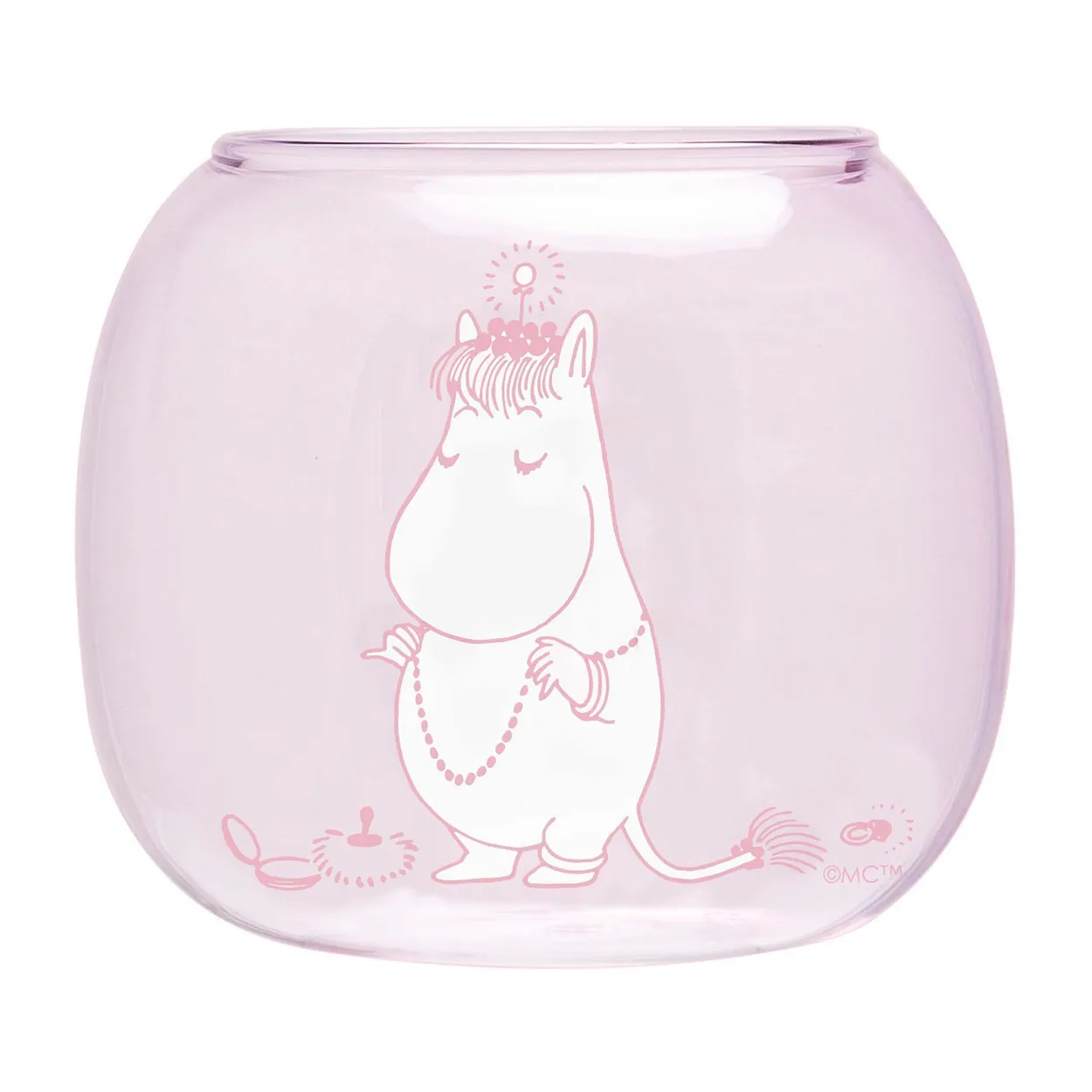 Muurla Snorkmaiden ljuslykta/skål Ø9 cm Pink