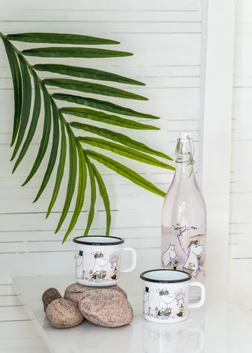 The Beach Retro emaljmugg 37 cl - White - Muurla