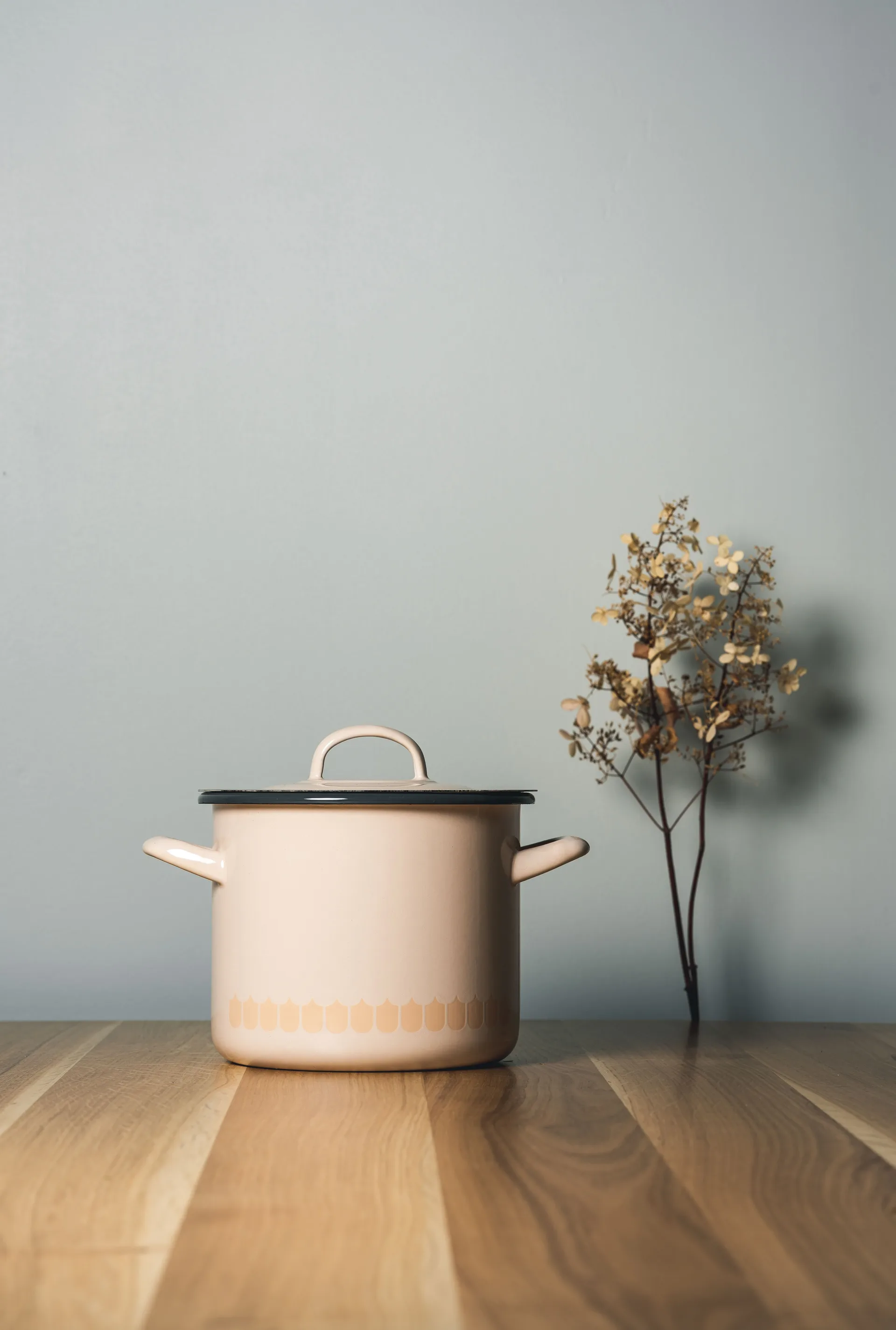 Vappu emaljgryta 2,5 L, Beige Muurla