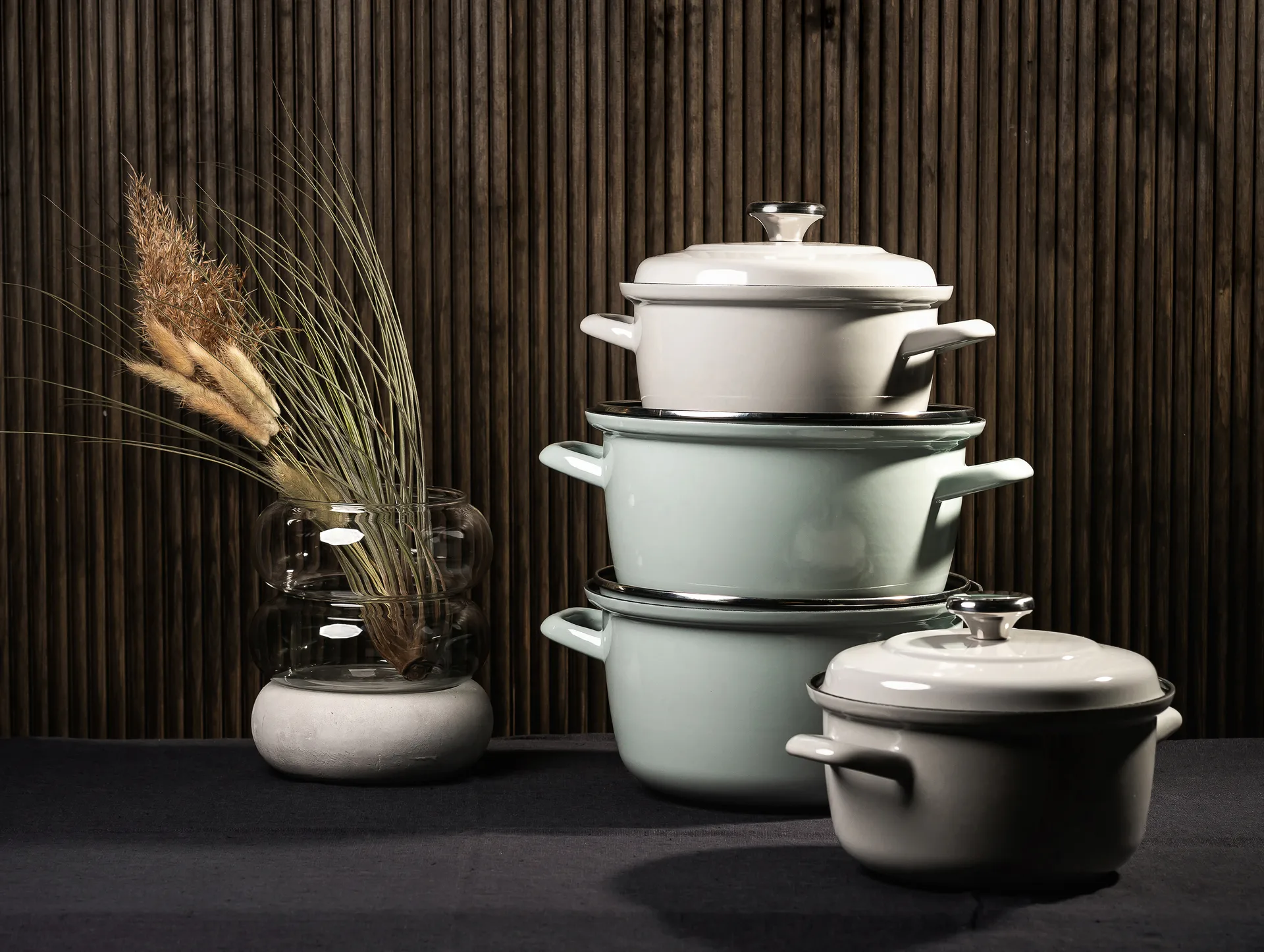 Vappu emaljgryta 5,4 L, Grön Muurla