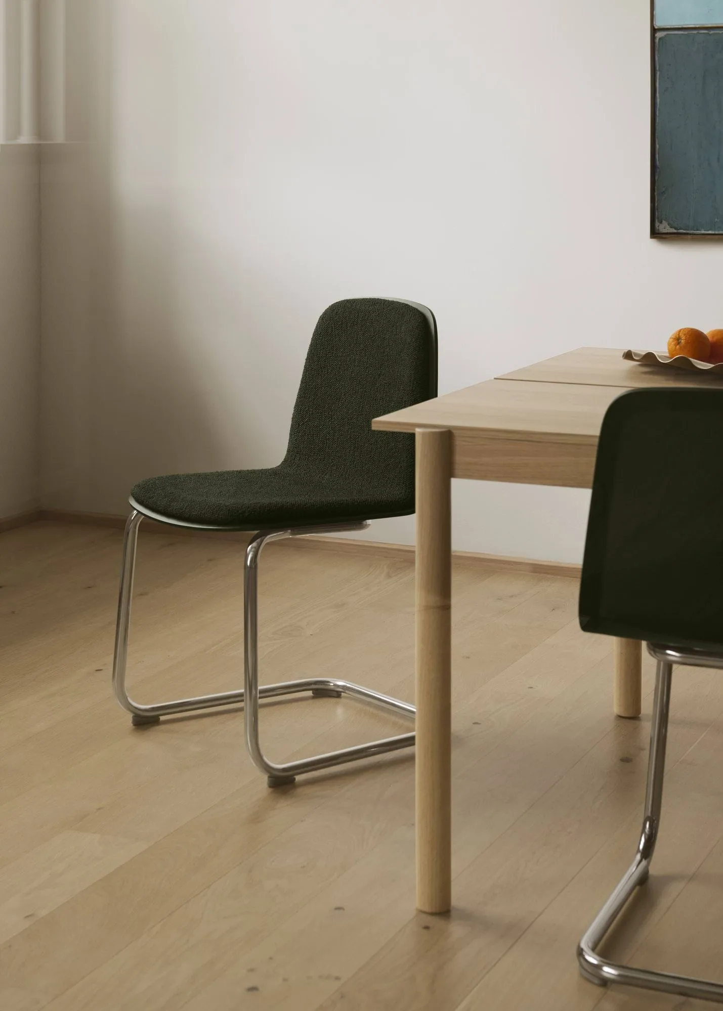 Brink Chair Cantilever Base stol, Svart-svart Muuto