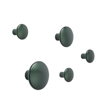 Läs mer om Muuto Dots Metal 5-pack Dark green