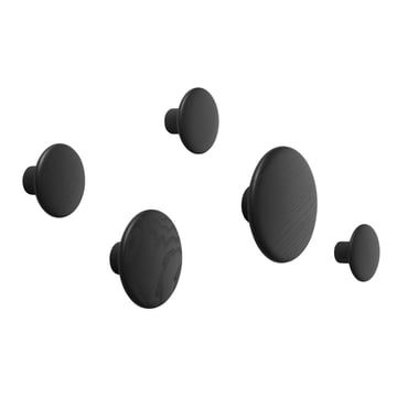 Läs mer om Muuto Dots Wood 5-pack Black