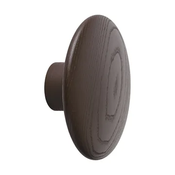 Dots Wood klädkrok - Brown red, Ø9 cm - Muuto
