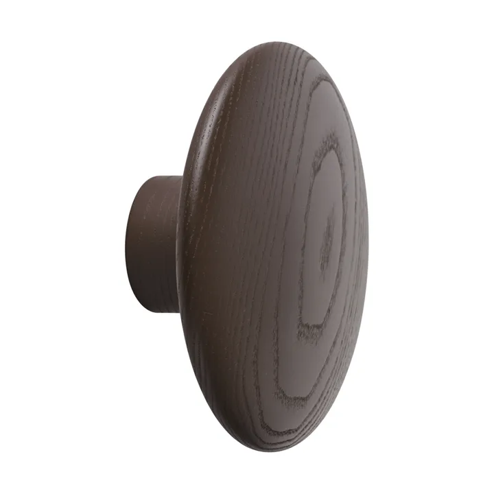 Dots Wood klädkrok - Brown red, Ø9 cm - Muuto