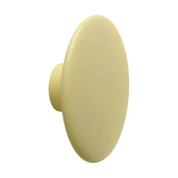 Dots Wood klädkrok - Yellow-beige, Ø13 cm - Muuto