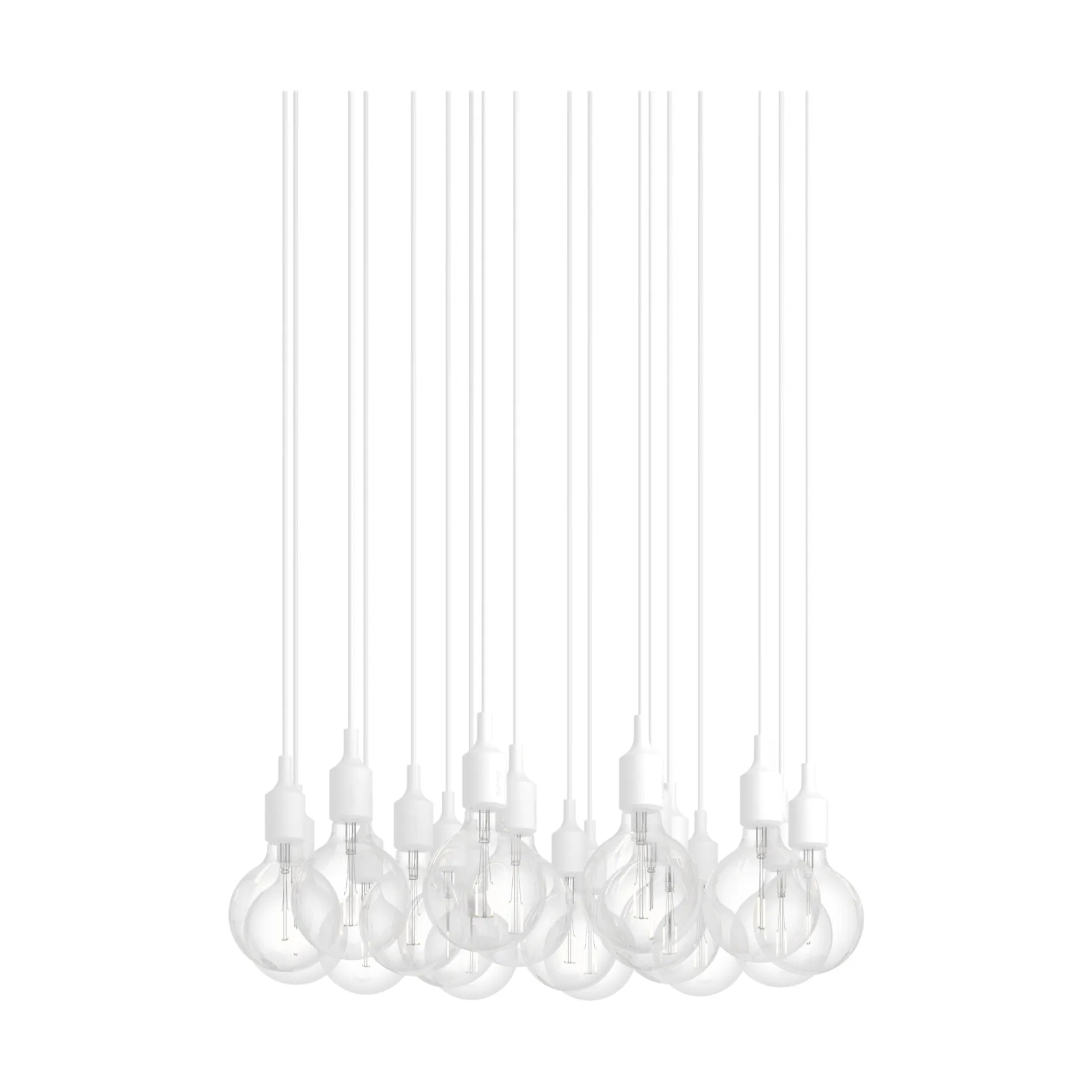 E27 Pendant Cluster 18 pendel, White Muuto