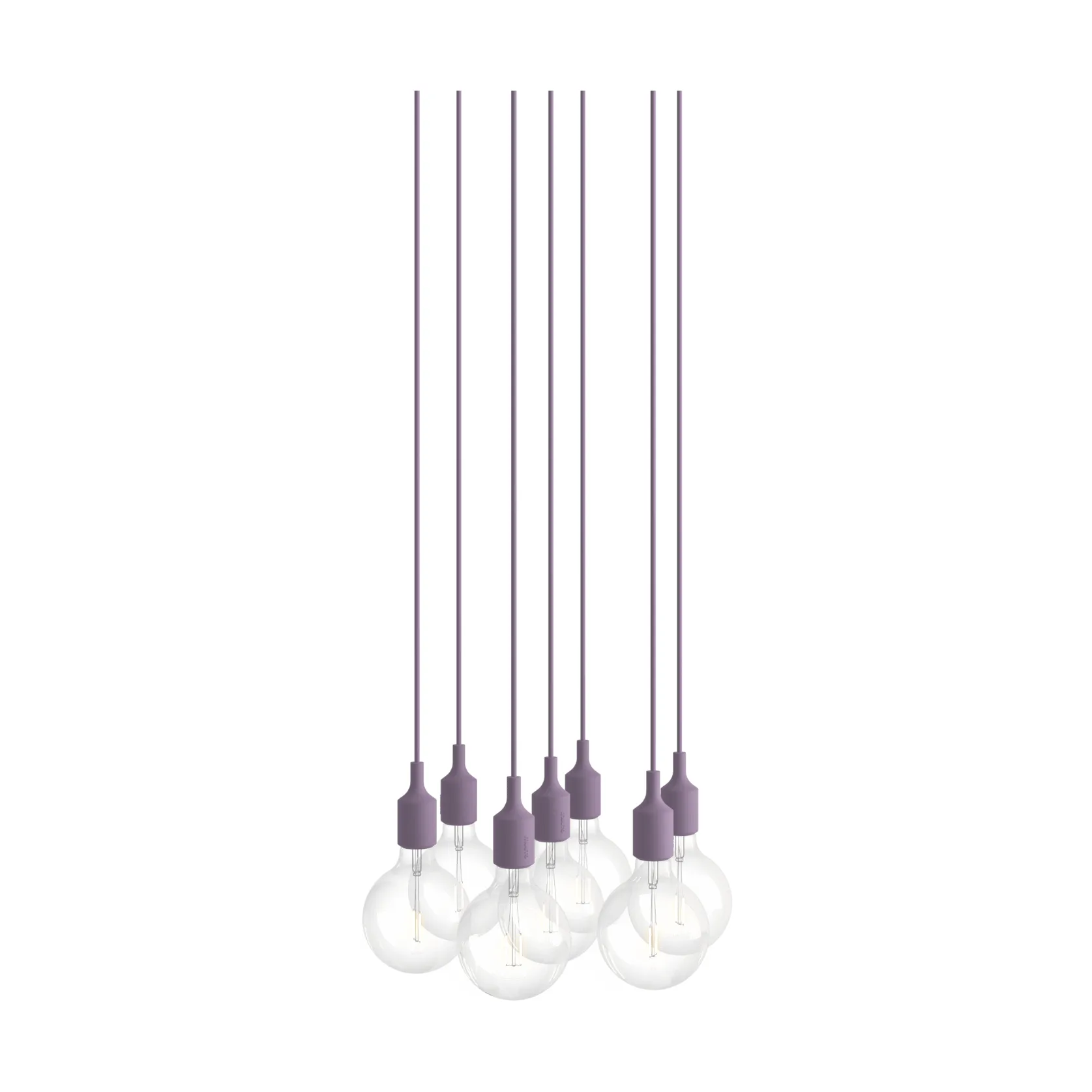 E27 Pendant Cluster 7 pendel, Dusty lilac Muuto E27 Pendant Cluster 7 pendel, Dusty lilac Muuto