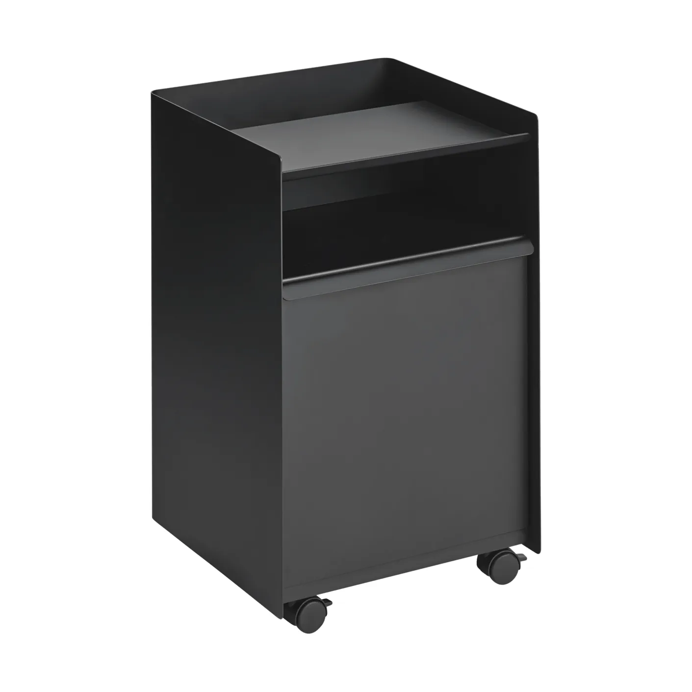 Folded Trolley rullvagn med låda, Black Muuto Folded Trolley rullvagn med låda, Black Muuto