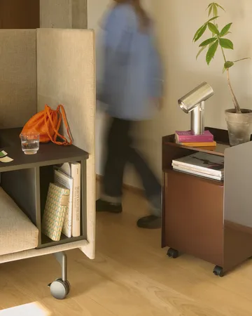 Folded Trolley rullvagn med låda - Black - Muuto