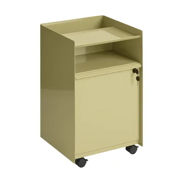 Folded Trolley rullvagn med skåp - Dark beige green - Muuto