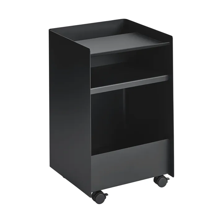Folded Trolley rullvagn öppen - Black, 37,4x61,5x37,2 cm - Muuto